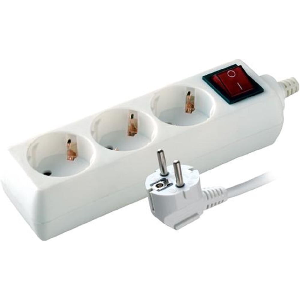 Изображение товара Бытовой удлинитель с выключателем Volsten S 3x5-ZDV 220В 3 розетки 5м