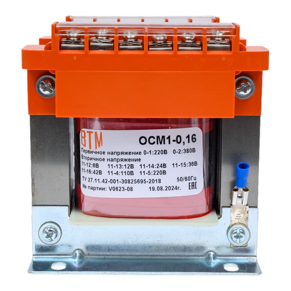 Изображение товара Понижающий трансформатор ВТМ ОСМ1 0, 16 380-220 В - надежное решение