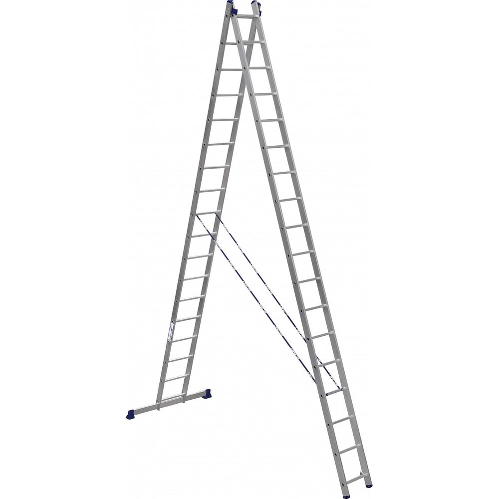 фото Двухсекционная алюминиевая лестница алюмет серия hs2 6218