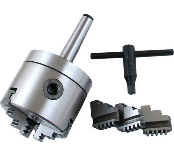 Изображение товара Патрон токарный 125 мм 3-х кулачковый с хвостовиком КМ5, кулачки К11 CNIC 53897