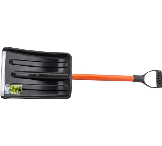 Изображение товара Снеговая лопата On 290x365 мм, с оцинкованной планкой, с алюминиевым черенком 24-01-021