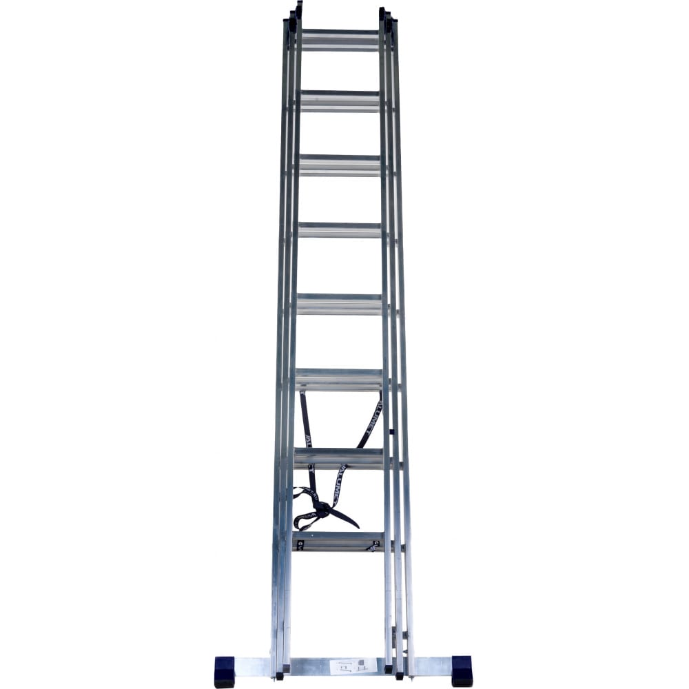 Универсальная алюминиевая трехсекционная лестница Алюмет алюминиевая трехсекционная лестница perilla