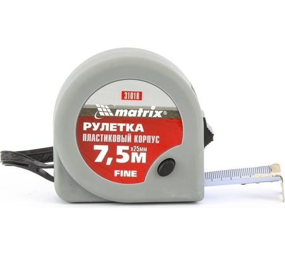 Изображение товара Рулетка Fine, 7,5 м х 25 мм, MATRIX 31018