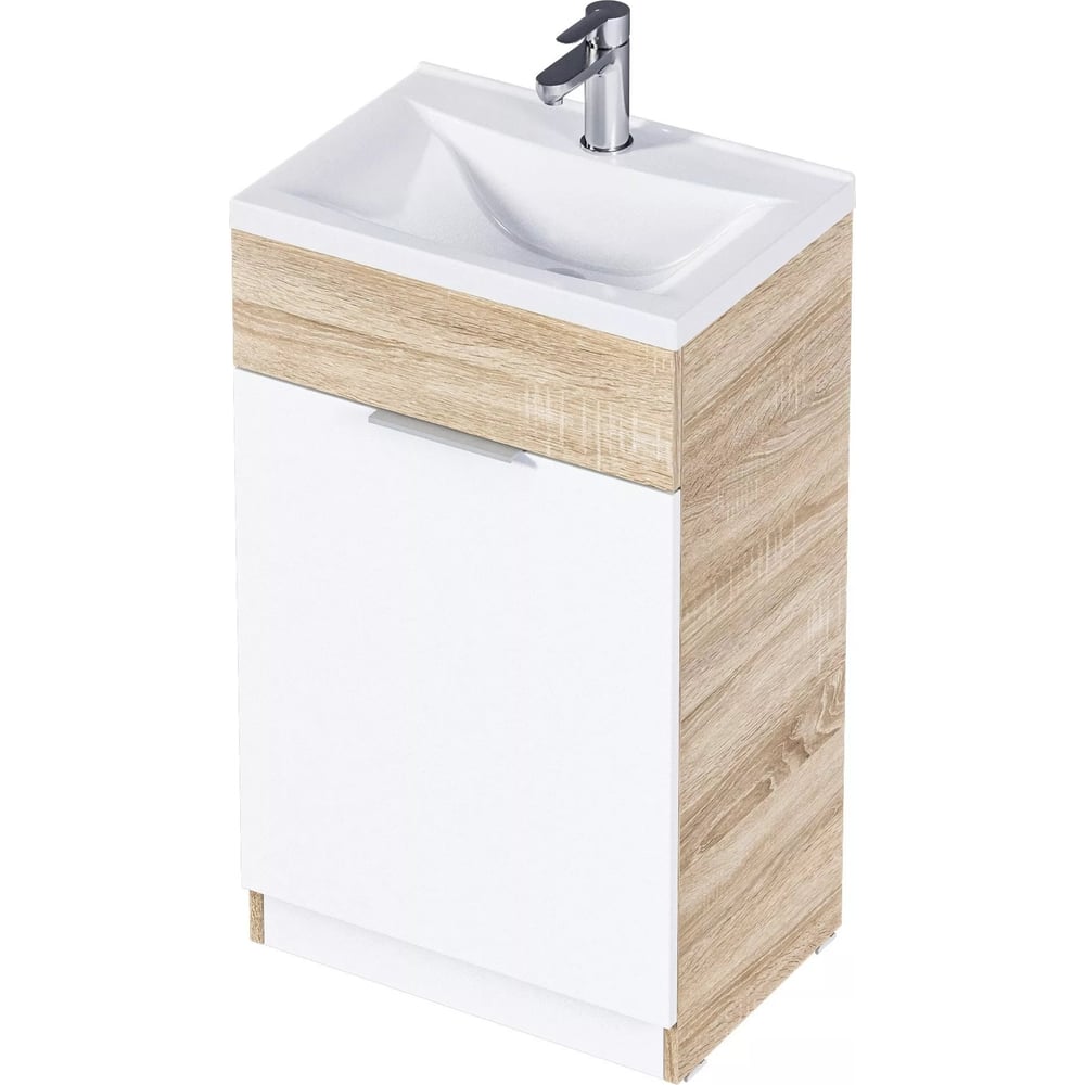 Изображение товара Тумба с раковиной 1Marka Revo 50 см напольная дуб сонома