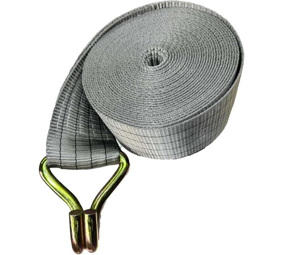 Изображение товара Стяжной ремень ТРАСТ 100 мм, длинная часть с крюком, 8000 мм 4687202684786