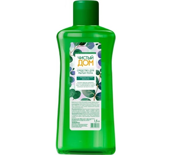 Изображение товара Универсальное средство для мытья пола, кафеля и линолеума Чистый дом эвкалипт, 1500 мл, гель-концентрат 556