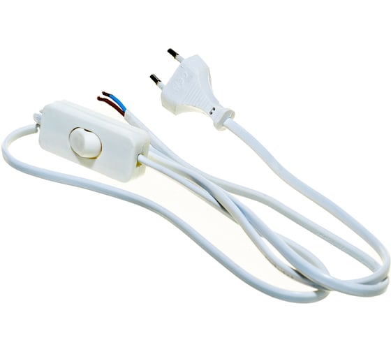 Изображение товара Белый сетевой кабель с плоской вилкой Volsten S-LRBK,  9350