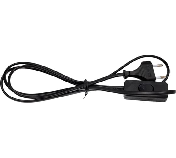 Изображение товара Черный сетевой кабель с плоской вилкой Volsten S-LRBK,  9351