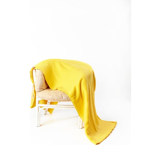 Изображение товара Плед Tplus 1500x2000 мм, флис, желтый T016717