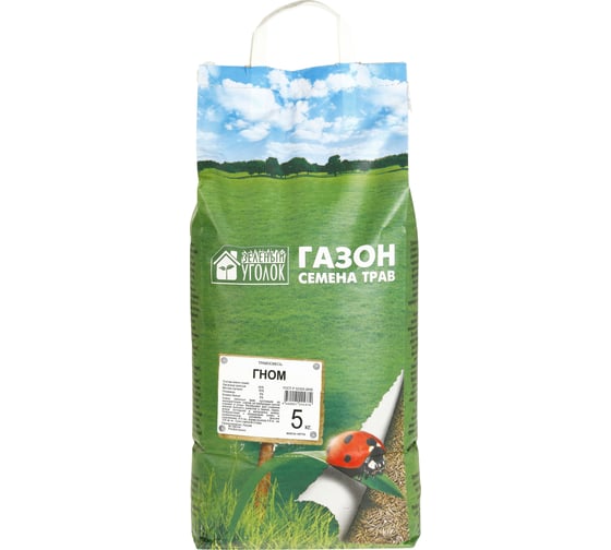Изображение товара Семена газона Зеленый уголок Травосмесь Гном 5 кг 16583