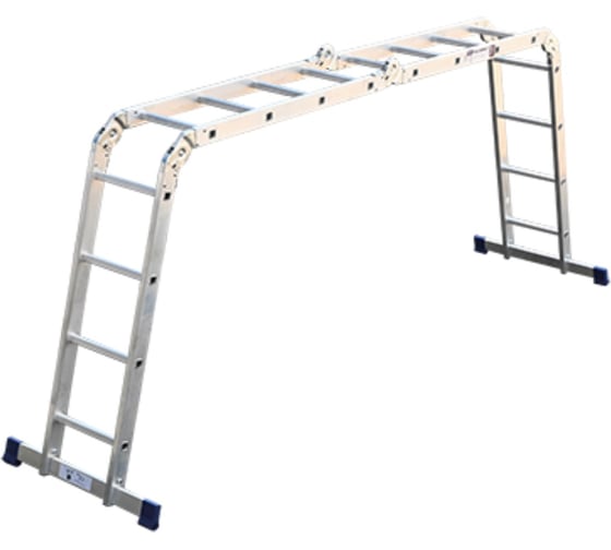 Изображение товара Алюминиевая лестница Алюмет шарнирная четырехсекционная 4х4 ступеней. Серия TL 4044
