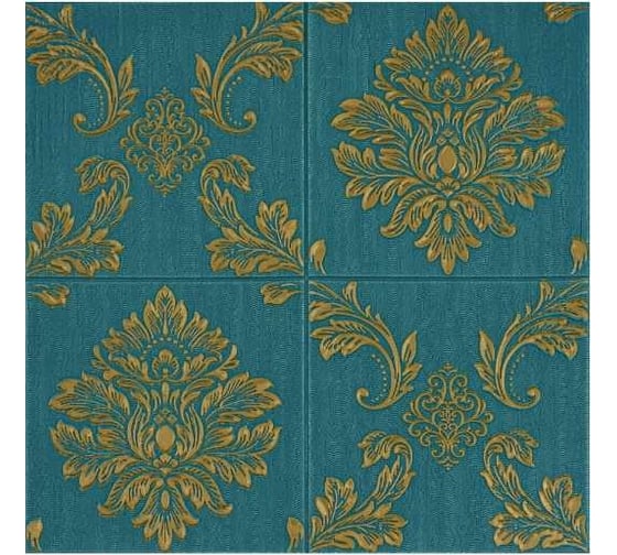 Изображение товара Мягкая самоклеящаяся 3D панель LAKO Барокко (комплект 5 шт.; тёмно-зеленый; 70x70 см) LKD-5-1014