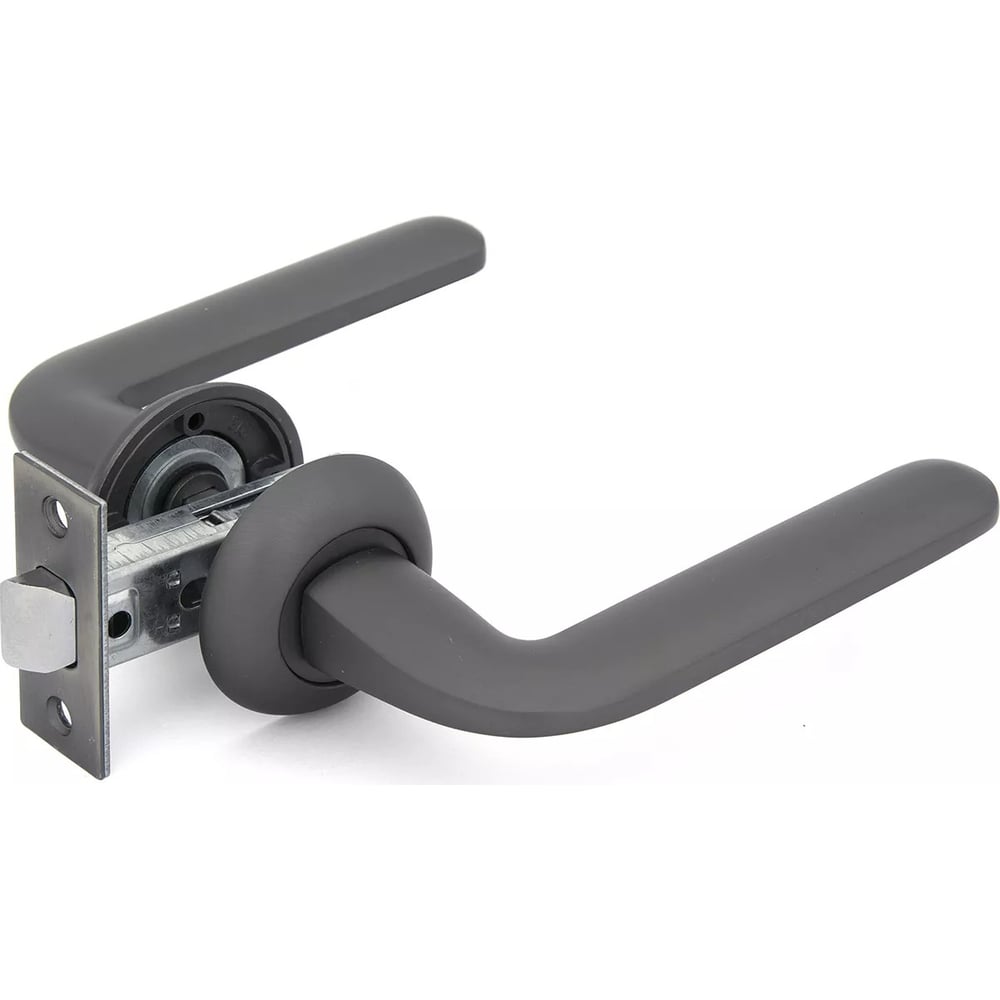 Изображение товара Комплект дверных ручек и защелка Palladium SET 34 L 100 GF для межкомнатных дверей