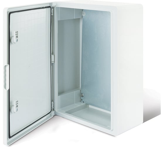 Изображение товара Щит с монтажной панелью REXANT пластиковый ЩМПп 500x400x180 мм ABS УХЛ1 IP65 11-0404