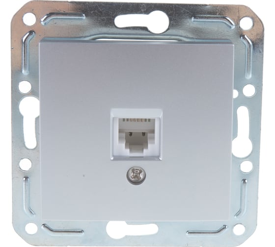 Изображение товара Одноместная телефонная розетка Volsten V01-15-F12-M, RJ -11 Magenta Argento, 10015