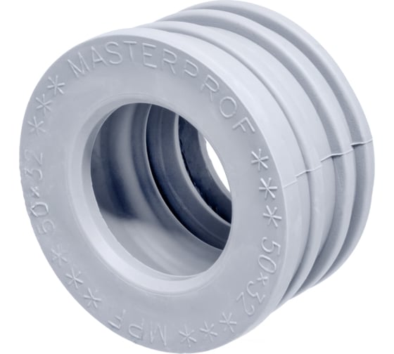 Изображение товара Сантехническая манжета для канализации MPF 50x32, серая, уплотнительная, переходная ИС.131770