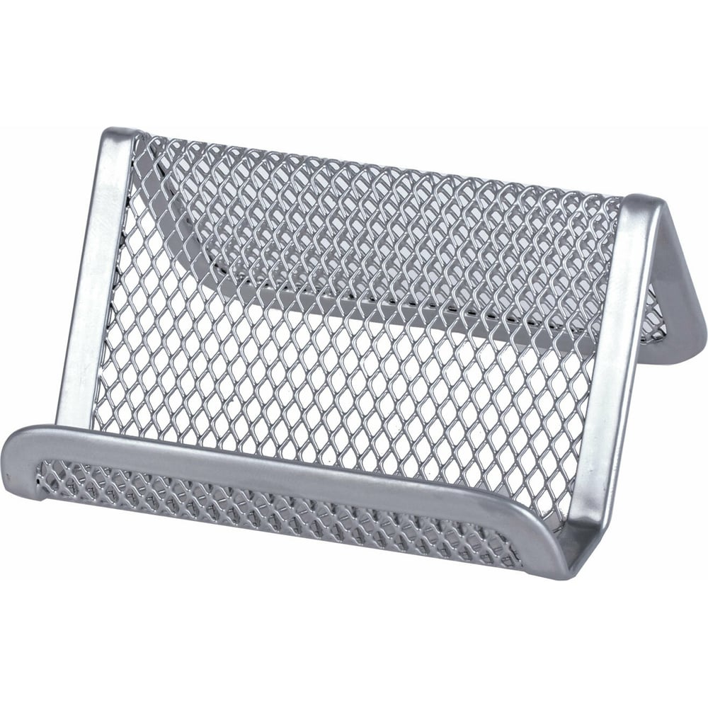 Изображение товара Настольная подставка для визиток BRAUBERG Germanium металлическая серебристая