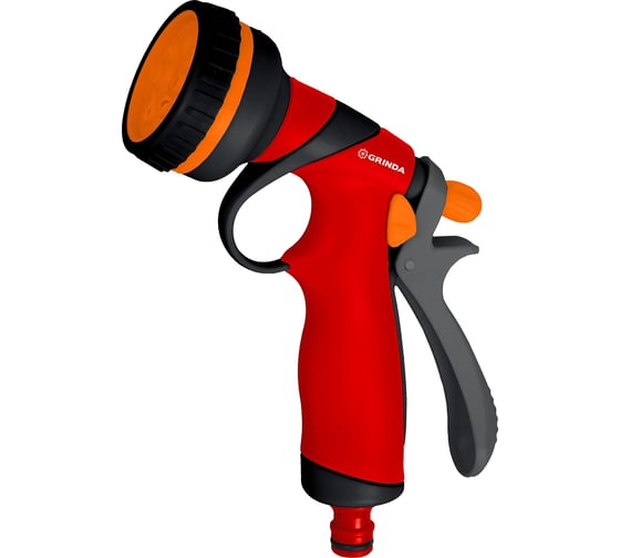 Изображение товара Пистолет-распылитель Grinda пластиковый, 8-ми позиционный, покрытие TPR 8-427183_z01