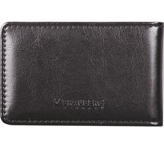 Изображение товара Однорядная визитница BRAUBERG Imperial на 20 визиток, под гладкую кожу, черная 232291