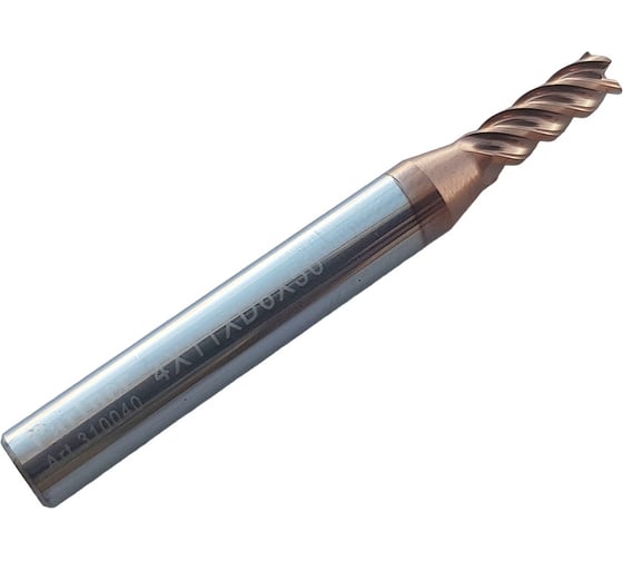 Изображение товара Фреза концевая твердосплавная до 65 НRC Серия 310 (4х11х50 мм; 4-х перая; TiAlSIN; 45 градусов; хв-к 6 мм) Partner 310040