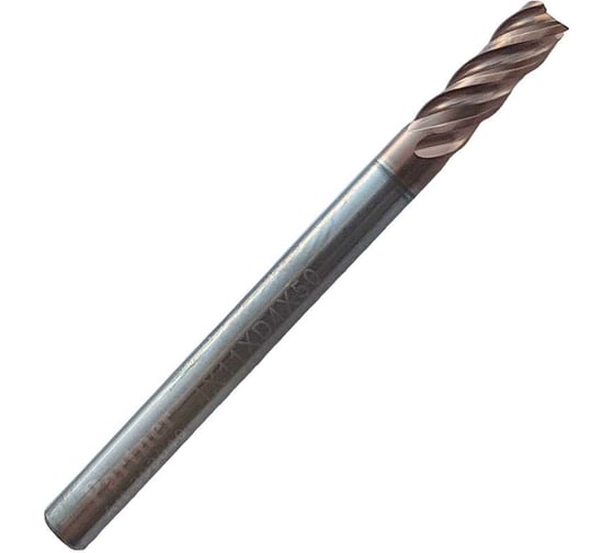 Изображение товара Фреза концевая твердосплавная по нержавеющей стали Серия 303 (4х11х50 мм; 4-х перая; TiAlSIN; 38/41 градусов) Partner 303040