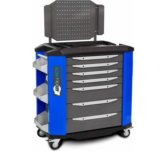Изображение товара Инструментальная тележка Toollbox с экраном серии premium ТВР-7 RAL 5005