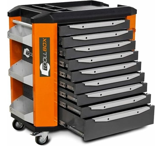 Изображение товара Инструментальная тележка Toollbox с экраном серии premium ТВР-9 RAL 2008