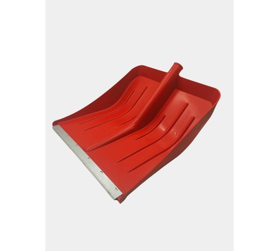 Изображение товара Снеговая пластиковая лопата ЛЕТО Метелица 43x49 см, оцинкованная планка, цветная, без черенка 6676