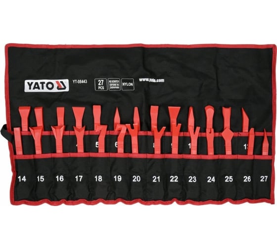 Изображение товара Набор съемников панелей салона YATO 27 предметов YT-08443