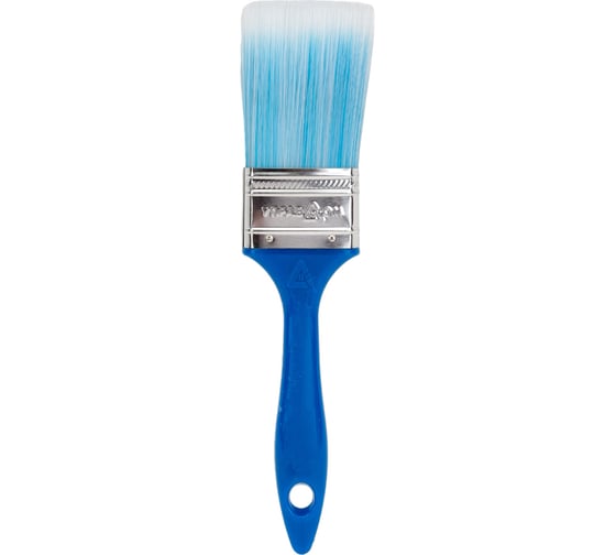 Изображение товара Плоская кисть Управдом "Universal Aqua" 50мм, голубая искусcтвенная щетина 4100000592