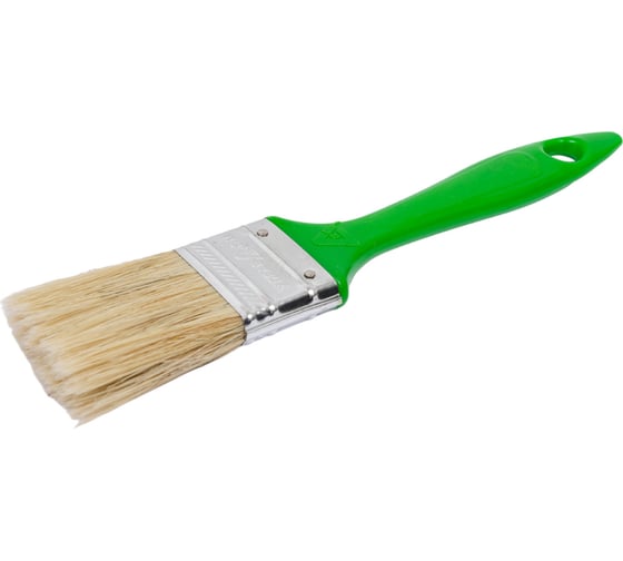 Изображение товара Плоская кисть Управдом "Lazur" 38мм, смешанная щетина, пластиковая ручка 4100000549