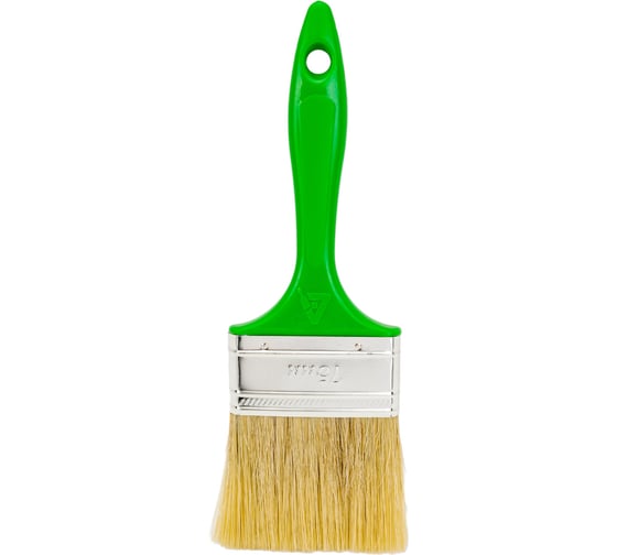 Изображение товара Плоская кисть Управдом "Lazur" 75мм, смешанная щетина, пластиковая ручка 4100000552