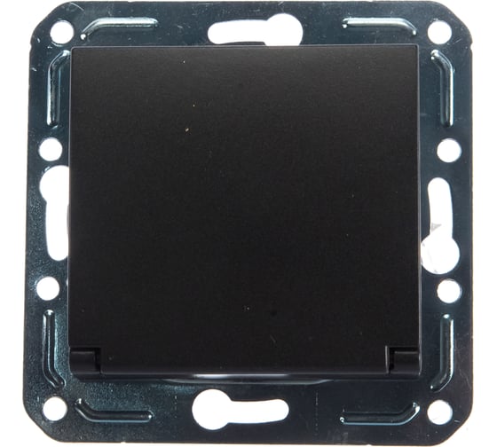 Изображение товара Бытовая розетка с заземлением и крышкой Volsten V01-14-R18-M Magenta Nero, 10000