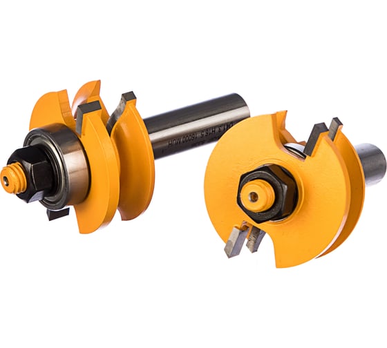 Изображение товара Набор фрез комбинированных рамочных (2 шт; 41.3х23 мм; R 12 мм; хвостовик 12 мм) по дереву Энкор 9340