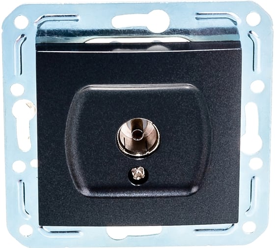 Изображение товара Одноместная телевизионная розетка Volsten V01-14-T11-M Magenta Nero, 10003