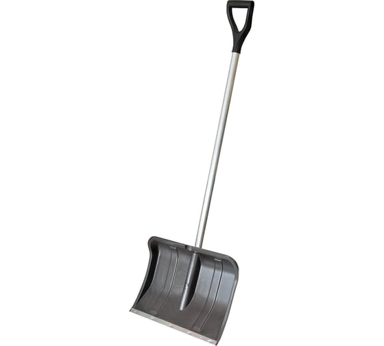 Изображение товара Снеговая пластмассовая лопата Комплект-Агро ВЬЮГА № 2 с алюминиевым черенком и V-образной ручкой KA8222