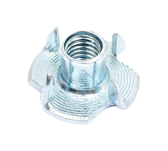 Изображение товара Крыльчатая мебельная забивная гайка DINFIX DIN 1624, оцинкованная, М6, 50 шт. 00-00002843