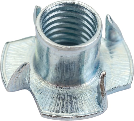 Изображение товара Крыльчатая мебельная забивная гайка DINFIX DIN 1624, оцинкованная, М10, 4 шт. 00-00002846