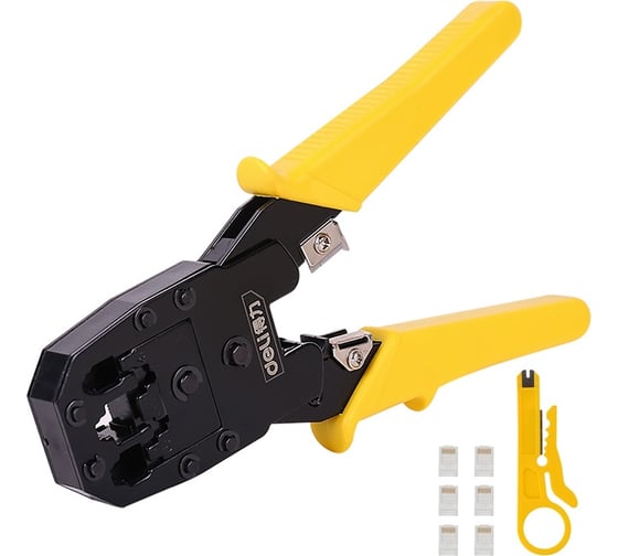 Изображение товара Обжимные клещи DELI DL2468 4P, 6P, 8P 98340