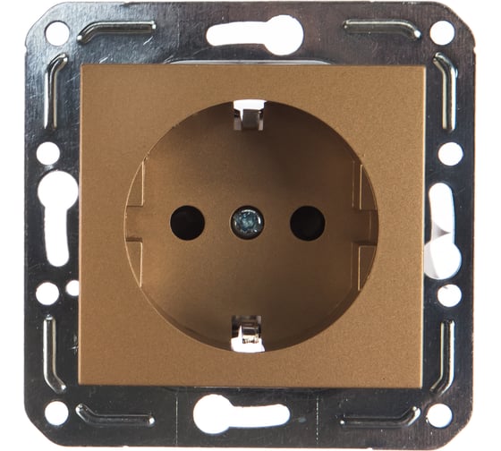 Изображение товара Розетка с заземлением Volsten V01-16-R14-M Magenta Dorado 10043