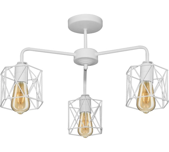 Изображение товара Потолочный светильник ЭЛЕТЕХ Стелла 131 бел.муар НПБ 01-3x60-202 Е27 ИУ 1005404671