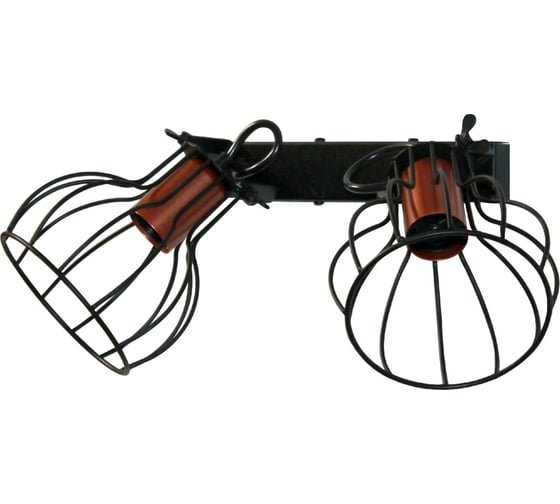 Изображение товара Настенный светильник ЭЛЕТЕХ Эстель 521 черн.муар медь НББ 01-2x60-111 Е27 ИУ 1005404800