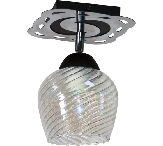 Изображение товара Потолочный светильник ЭЛЕТЕХ Кира 111 черн.муар хром НПБ 01-60-107 ИУ 1005404969