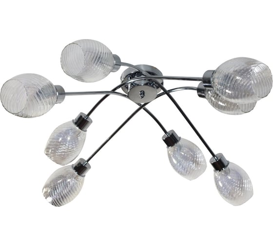 Изображение товара Потолочный светильник ЭЛЕТЕХ 11267-3/8 хром (Плафон 8826) НПБ 01-8x40-110 Е14 ИУ 1005404853