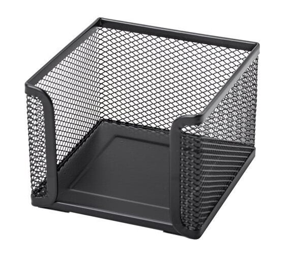 Изображение товара Подставка для бумажного блока BRAUBERG Germanium металлическая, 78х105х105 мм, черная 231944