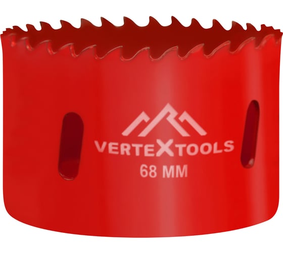 Изображение товара Коронка биметаллическая по металлу 68 мм vertextools 2525-68