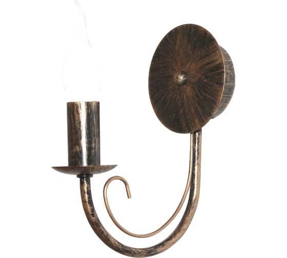 Изображение товара Светильник ЭЛЕТЕХ Рустика 512 черный, матовый, золото НББ 01-60-141 Е14 ИУ 1005404266