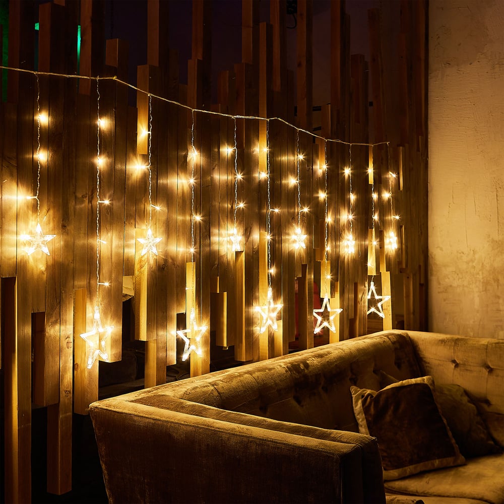 Изображение товара Фигурный светодиодный занавес Uniel ULD-E3007-138/DTA теплый белый IP20