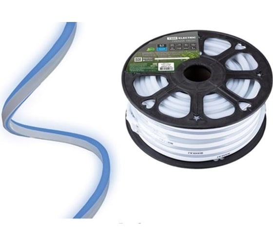 Изображение товара Гибкий неон TDM ELECTRIC SMD2835, 120 LED/м, 220 В, 6,5 Вт/м, IP67, синий (25м) SQ0331-1514