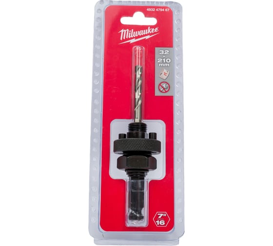 Изображение товара Хвостовик для коронок 32-210 мм (5/8"x18; хвостовик Hex 7/16") Milwaukee 4932479467